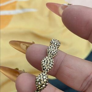 Atelier Swarovski Elegant Gold-Tone Women's Large Hoop Earrings